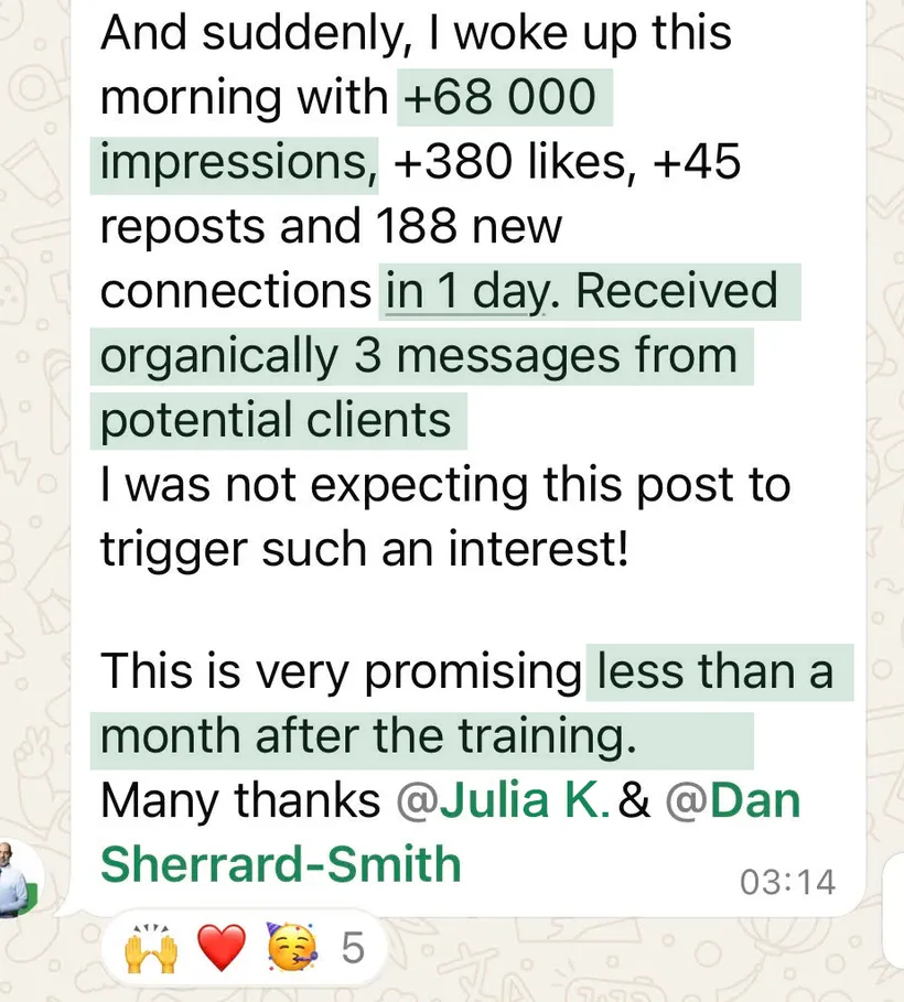 Client result